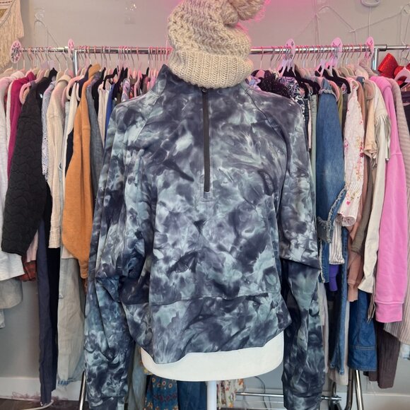 LULULEMON READY TO RULU 1/2 ZIP PULLOVER IB DIAMOND DYE TIDEWATER - Picture 6 of 6